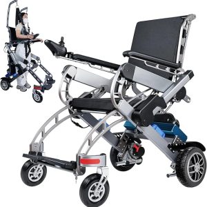 Electric Stand Up Walker & Wheelchair with Seat, 15-Mile Multifunctional Electric Wheelchair for Walking Assistance, Rehabilitation, Adjustable Height, Power Wheelchair with Standing Function